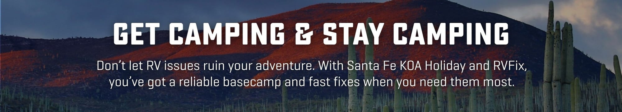 Get camping and stay camping with RVFix
